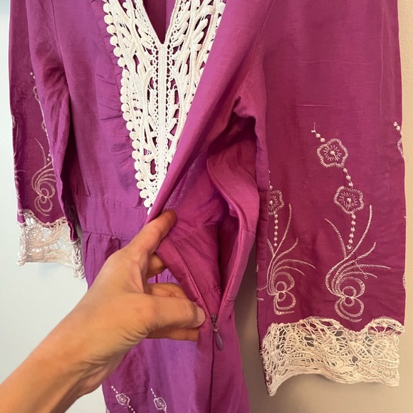 Bellaza Tunic Hand embroidered - Medium PTP 20 inch - Picture 12 of 14